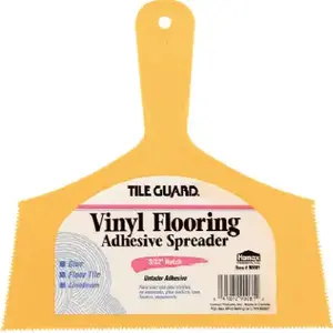 Homax 00081 81 Adhesive Spreader Knife, Notched Blade, Polystyrene Blade, Polystyrene Handle, Reinforced Handle