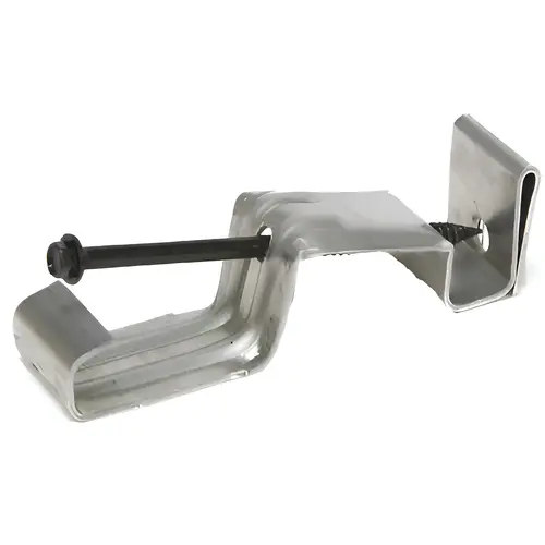 AMERIMAX HOME PRODUCTS 150121 Gutter Hidden Hanger With Screw, 4-In. Gray Gutter Hidden Hanger With Screw, 4-In. Gray