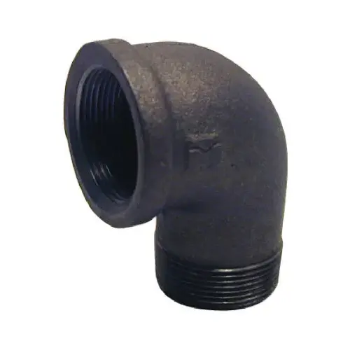 1/2 In. 90 Deg. Street Malleable Black Iron Elbow (1/4 Bend) 1/2 In. 90 Deg. Street Malleable Black Iron Elbow (1/4 Bend)