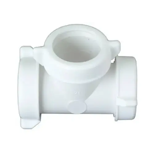 Lavatory/Kitchen Drain Tee, White Plastic Lavatory/Kitchen Drain Tee, White Plastic
