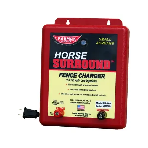 HS-100 Electric Fence Charger, 0.65 to 2 J Output Energy, 110 to 120 V HS-100 Electric Fence Charger, 0.65 to 2 J Output Energy, 110 to 120 V