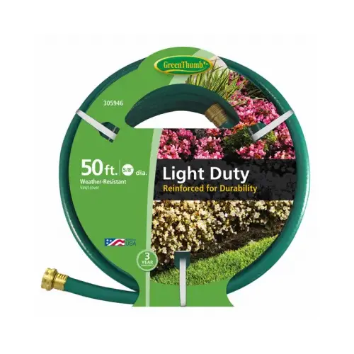 Garden Hose, Nylon-Reinforced 3-Ply Vinyl, Light duty, 5/8-In. x 50-Ft. Garden Hose, Nylon-Reinforced 3-Ply Vinyl, Light duty, 5/8-In. x 50-Ft.