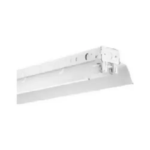 Fluorescent Light Fixture, Industrial, T8, Closed Top, 2-Lamp, 8-Ft. Fluorescent Light Fixture, Industrial, T8, Closed Top, 2-Lamp, 8-Ft.
