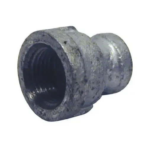 Pipe Fittings, Galvanized Reducing Coupling, 1-1/2 x 1-1/4-In.