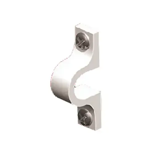 Shelf Clip, Metal, White, Wall Mounting - pack of 12