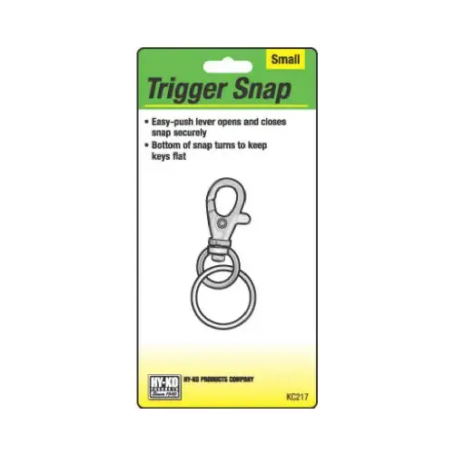 Trigger Snap with Split Ring, Small - pack of 5 Trigger Snap with Split Ring, Small - pack of 5