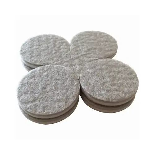 Protective Pad, Felt, Beige, 1-1/2 in Dia, Round - pack of 8 Protective Pad, Felt, Beige, 1-1/2 in Dia, Round - pack of 8