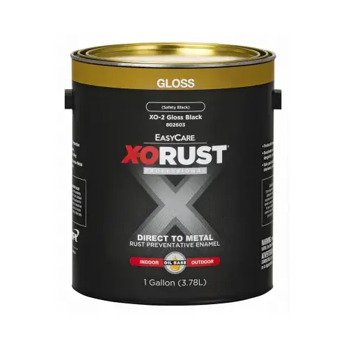 Premium Interior/Exterior Anti-Rust Enamel, Gloss Black, Oil-Base, 1-Gallon - pack of 2 Premium Interior/Exterior Anti-Rust Enamel, Gloss Black, Oil-Base, 1-Gallon - pack of 2