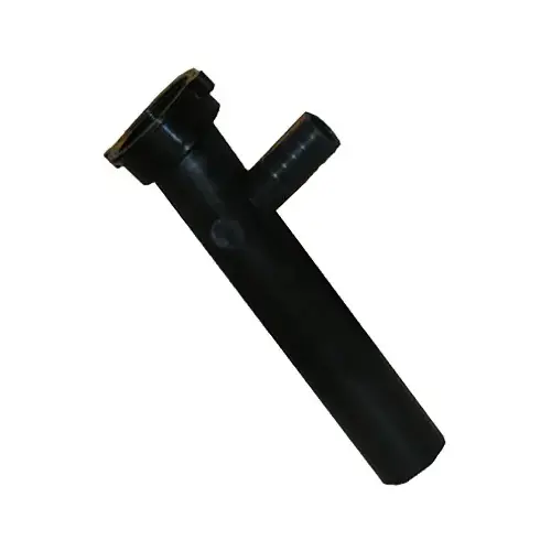 Black Plastic Tubular,1-1/2-Inch X 8-Inch,Direct Connect,Branch Tailpiece,With 7/8-Inch Outlet,Carded