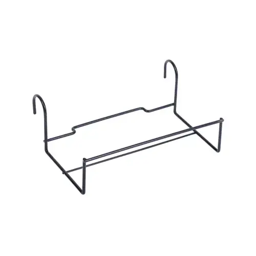 Over The Rail Flower Box Holder, Black