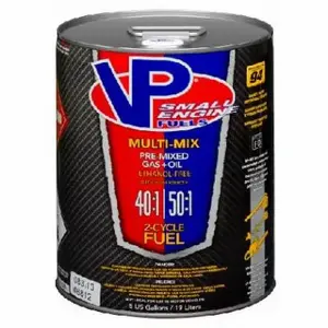 VP Racing Fuels 6812 Multi-Mix Small Engine Fuel, Ethanol Free, 5-Gallons