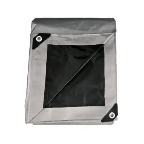 Tarp, Black & Silver, 10-mil Polyethylene , 20 x 25-Ft. Tarp, Black & Silver, 10-mil Polyethylene , 20 x 25-Ft.