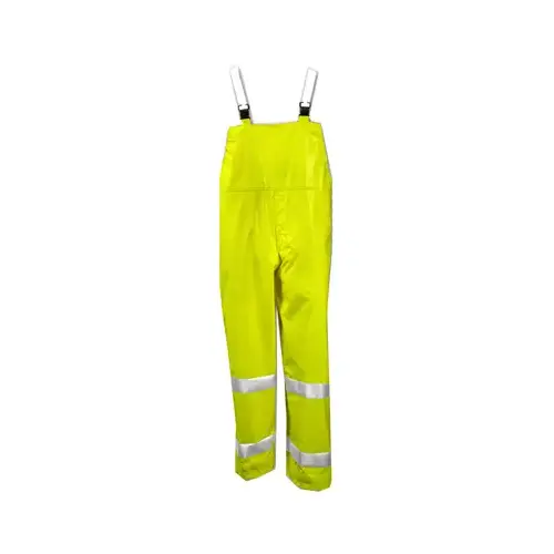High-Visibility Overalls, Lime Yellow PVC/Polyester, XXL High-Visibility Overalls, Lime Yellow PVC/Polyester, XXL