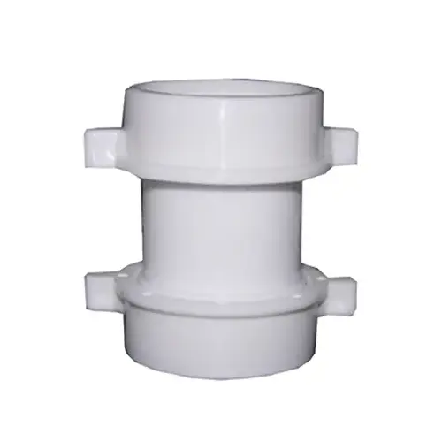 Lavatory/Kitchen Drain Coupling, White PVC, 3.5-In. Lavatory/Kitchen Drain Coupling, White PVC, 3.5-In.