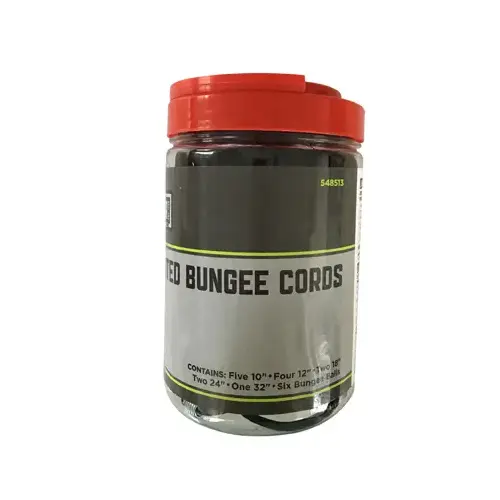 Assorted Bungee Cords, 20-Pack