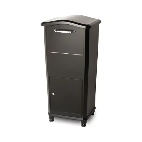 Elephantrunk Parcel Drop Box, Black, Cast Aluminum