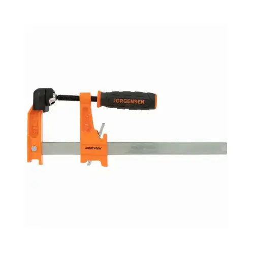 Light-Duty Bar Clamp, 300 lb, 6 in Max Opening Size, 2 in D Throat, Steel Body Light-Duty Bar Clamp, 300 lb, 6 in Max Opening Size, 2 in D Throat, Steel Body