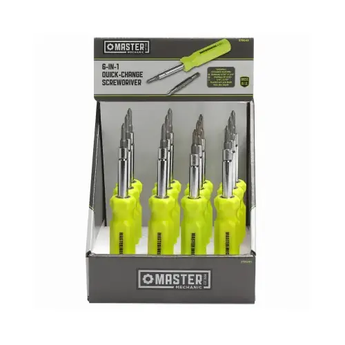 6-In-1 Quick Change Multi-Bit Screwdriver - pack of 12 6-In-1 Quick Change Multi-Bit Screwdriver - pack of 12