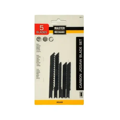 5-Piece Metal-Cutting High-Speed Steel Jigsaw Blade 5-Piece Metal-Cutting High-Speed Steel Jigsaw Blade
