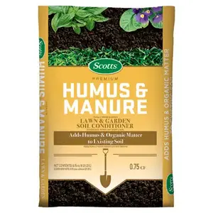 Scotts 71530751 Humus and Manure, Solid, Earthy, 24 lb Pack