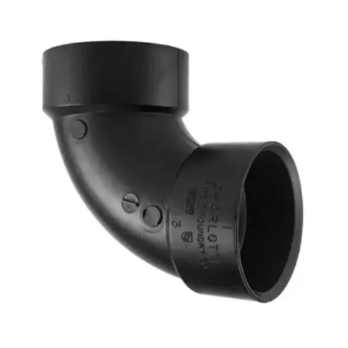 ABS/DWV 90-Degree Pipe Elbow, 1-1/2-In. ABS/DWV 90-Degree Pipe Elbow, 1-1/2-In.