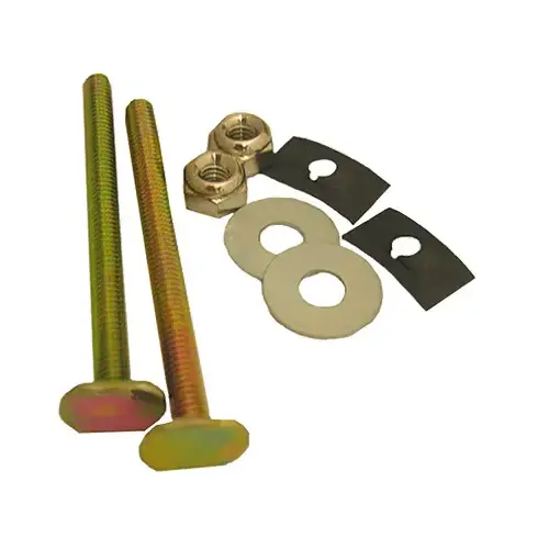 Toilet Closet Bolt Bowl-to-Floor Kit, Brass Toilet Closet Bolt Bowl-to-Floor Kit, Brass