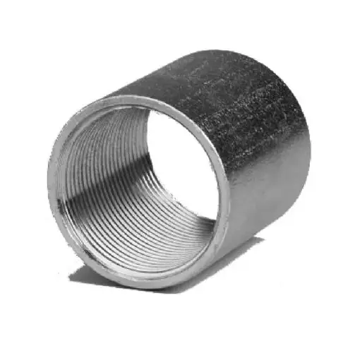 Rigid Conduit Coupling, 1-1/4 in Threaded, 1.86 in OD, Steel, Galvanized Rigid Conduit Coupling, 1-1/4 in Threaded, 1.86 in OD, Steel, Galvanized