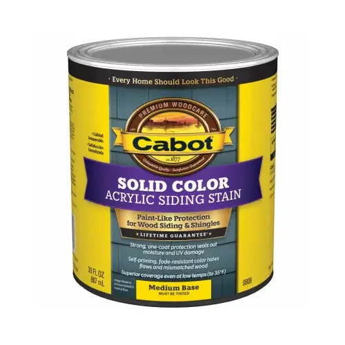 qt Med-Base Solid Color Acrylic Siding Stain qt Med-Base Solid Color Acrylic Siding Stain
