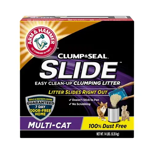 Slide Clump Cat Litter, 14-Lbs. Slide Clump Cat Litter, 14-Lbs.