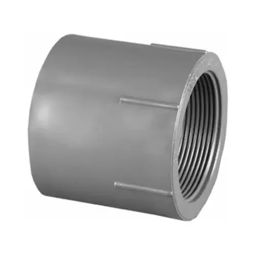 Schedule 80 PVC Slip x FPT Female Adapter, 1-1/2-In. Schedule 80 PVC Slip x FPT Female Adapter, 1-1/2-In.