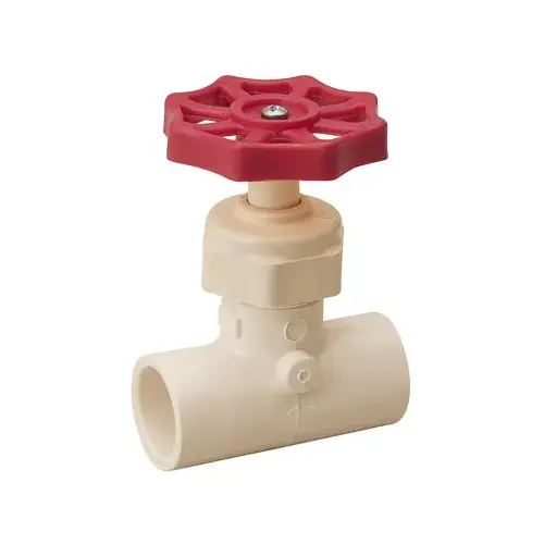 CPVC Solvent Weld Stop Valve, 1/2 In.