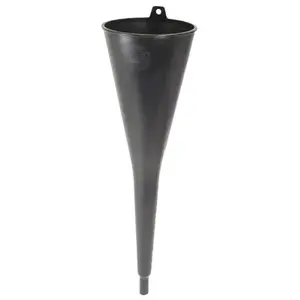 FloTool 05034 Funnel, HDPE, Black, 17-3/4 in H