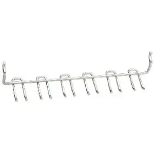 Crawford's BBQ 18888 Multi Tool Rack, 11 x 1-5/8 x 4 In. Silver