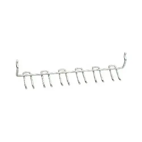 Multi Tool Rack, 11 x 1-5/8 x 4 In. Silver
