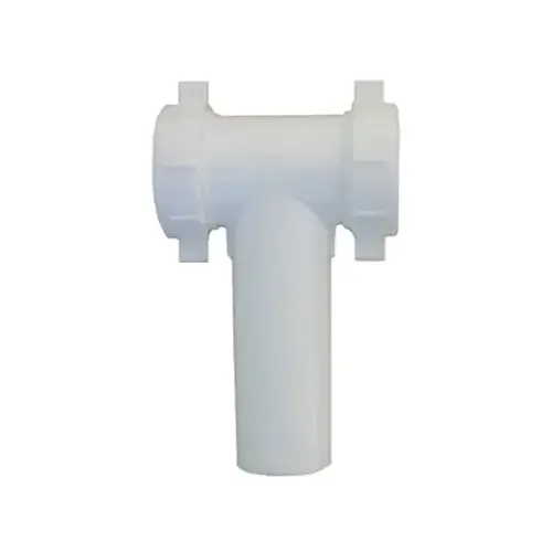 PVC Pipe Fitting, Lavatory/Kitchen Drain Tee, White, 1.5-In. OD Tube x 1.5-In. OD Tube PVC Pipe Fitting, Lavatory/Kitchen Drain Tee, White, 1.5-In. OD Tube x 1.5-In. OD Tube