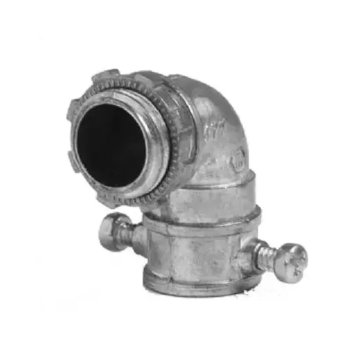 1/2 In. Set Screw 90-Degree EMT Conduit Connector 1/2 In. Set Screw 90-Degree EMT Conduit Connector