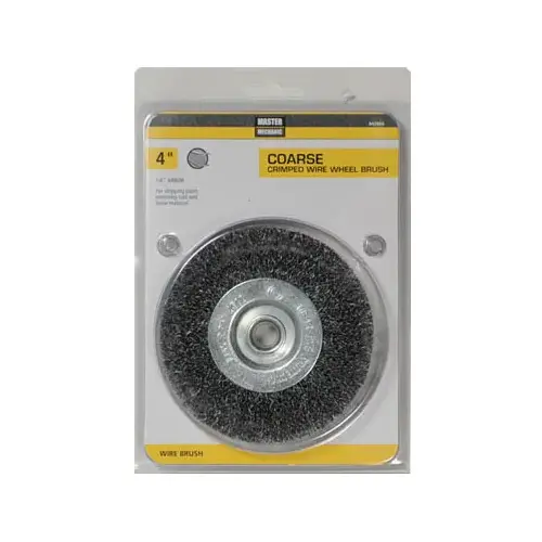 4-Inch Coarse Crimped Wire Wheel 4-Inch Coarse Crimped Wire Wheel