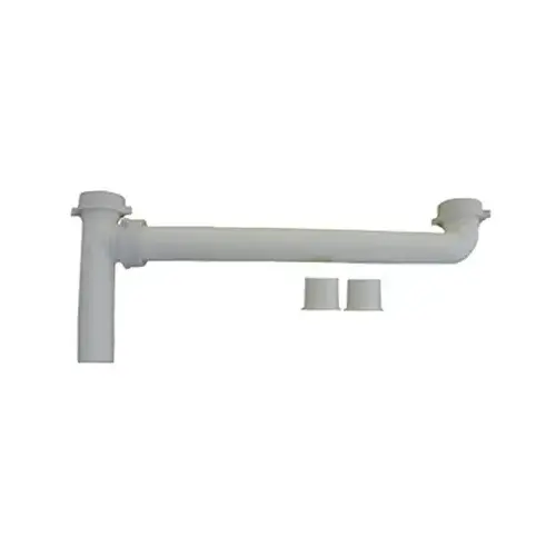 Kitchen Sink Outlet Drain, White Plastic, 1.5 O.D. x 16-In. Kitchen Sink Outlet Drain, White Plastic, 1.5 O.D. x 16-In.