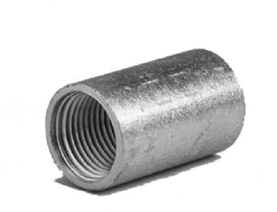 Halex 64005 Rigid Conduit Coupling, 1/2 in Threaded, 1.01 in OD, Steel, Galvanized
