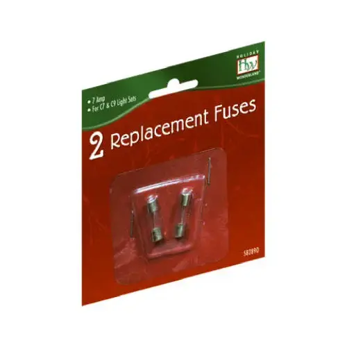 Replacement Fuse, For Old Christmas C7 & C9 Light Set, 7-Amp Pair Replacement Fuse, For Old Christmas C7 & C9 Light Set, 7-Amp Pair