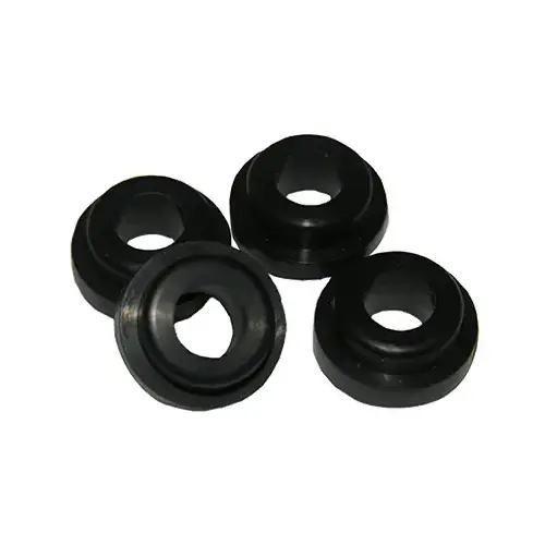 Stepped Cone Washer, #104 Rubber, 3/8-In. OD Tube, 4-Pk.