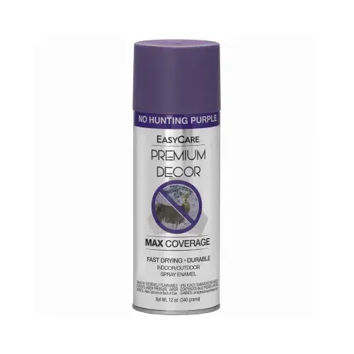 Premium Decor Spray Paint, "No Hunting" Purple, 12-oz. Premium Decor Spray Paint, "No Hunting" Purple, 12-oz.