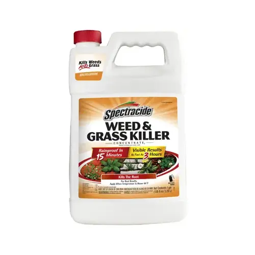 Concentrated Weed and Grass Killer, Liquid, Spray Application, 1 gal Amber Concentrated Weed and Grass Killer, Liquid, Spray Application, 1 gal Amber
