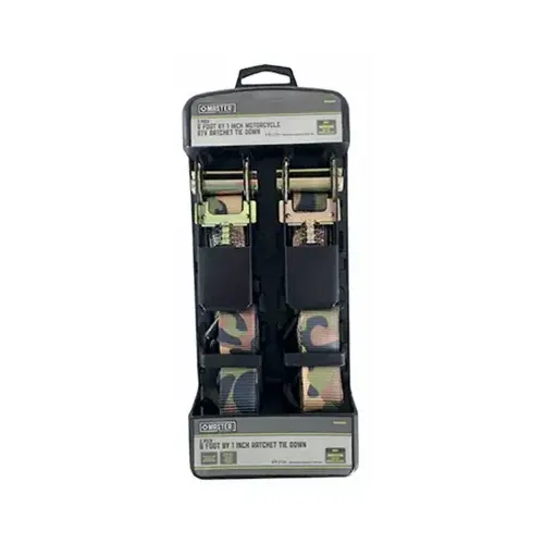 ATV/Cycle Ratchet Tie Down, 1-In. x 6-Ft Pair Other