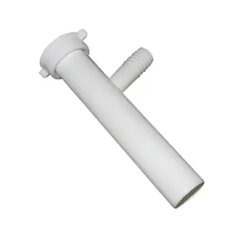 Dishwasher Branch Tailpiece, PVC, 8-In.