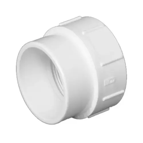 Schedule 40 DWV PVC Cleanout Body, Spigot x FIP, 4-In. Schedule 40 DWV PVC Cleanout Body, Spigot x FIP, 4-In.