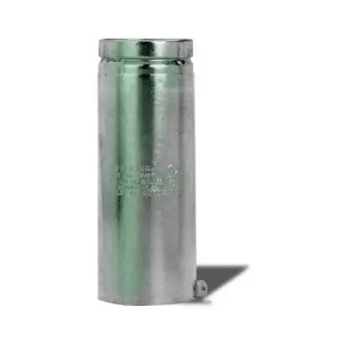 Gas Vent Pipe, Round, Type B, Adjustable, 4 to 12-In.