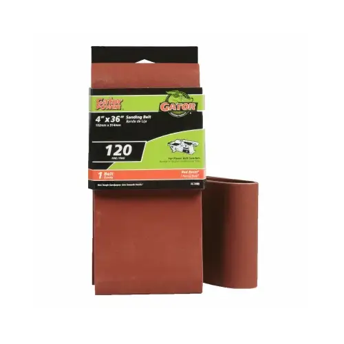 120-Grit Bi-Directional Sanding Belt, 4 x 36 In. 120-Grit Bi-Directional Sanding Belt, 4 x 36 In.
