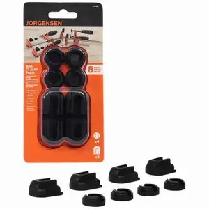 Jorgensen 7437 Work Protecting Bar Clamp Pad, Plastic Black