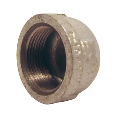 Galvanized Pipe Fitting, Cap, 2-In.